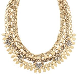 EUC Stella and Dot gold Sutton necklace